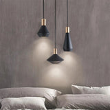 Modern Dome Pendant Light — Black & White, Dimmable LED