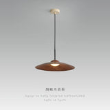 UFO Wood-Grain Dimmable LED Pendant Light