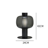 Italian Art Deco Glass Table Lamp – Designer LED Desk Light for Bedroom & Living Room
