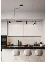 Nordic Black LED Chandelier | Suspension Ceiling Light