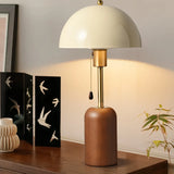 Retro Southeast Asian Solid Wood Table Lamp &mdash; Bedside Light