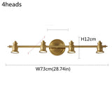 Industrial Brass Copper Mirror LED Spot Light