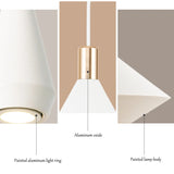 Modern Dome Pendant Light — Black & White, Dimmable LED