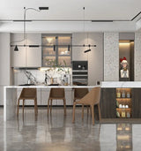 Nordic Black LED Chandelier | Suspension Ceiling Light