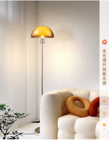 Nordic Bauhaus Mushroom LED Floor Lamp - Cream Accent Light