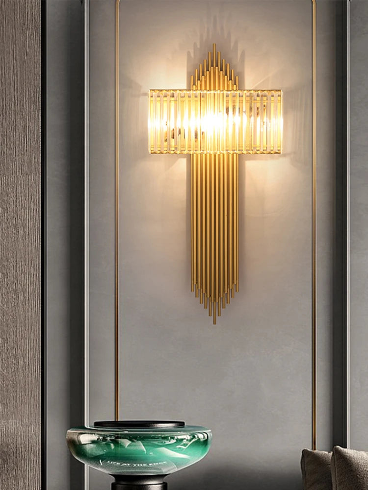 Modern Crystal Wall Sconce for Living Room and Bedroom