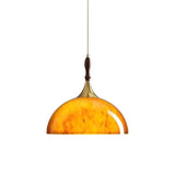 American Retro Pendant Light — Orange Acrylic Cafe & Bar Fixture