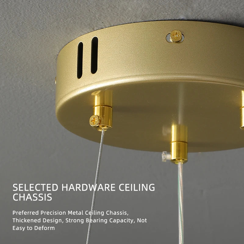 Modern Luxury LED Pendant Light for Living Room and Bedroom