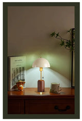 Retro Southeast Asian Solid Wood Table Lamp &mdash; Bedside Light