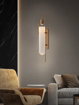 Modern LED Glass Wall Sconce for Bedroom and Corridor