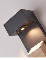 Lámpara de pared exterior impermeable IP65 - Acabado de piedra natural