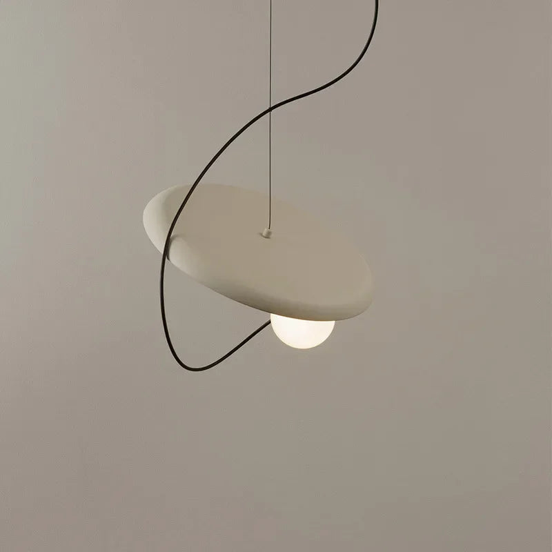 Nordic Modern Metal Pendant Light – Single Hanging Lamp for Bedside, Bar & Kitchen