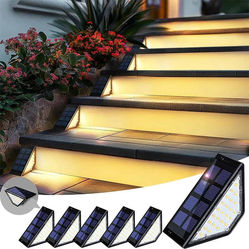 Solar Deck Lights - Waterproof LED Step Lights for Railing, Stairs, Fence and Patio