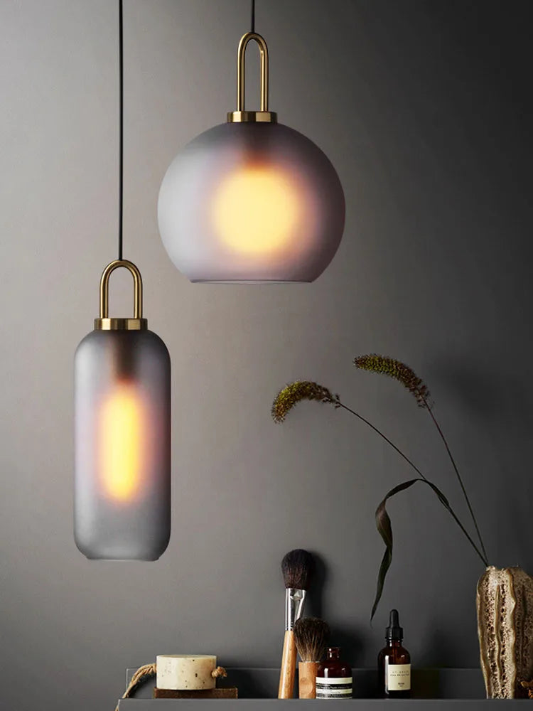 Nordic Luxury Glass Staircase Chandelier for Villas and Duplex Homes