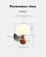 LED Mushroom Wall Sconce with Pull Cord | Kids & Bedroom