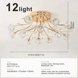 Modern Glass Flush Mount Ceiling Light for Living Room