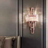 Modern Crystal Wall Sconce - LED Wall Light for Living Room, Bedroom and Hallway