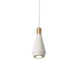 Modern Dome Pendant Light — Black & White, Dimmable LED