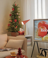 Modern Red Tube LED Table Lamp &mdash; Dimmable 3-Color Reading Light