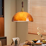 American Retro Pendant Light — Orange Acrylic Cafe & Bar Fixture