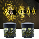 LED Solar Wall Light IP65 Waterproof Warm White Garden Night Light