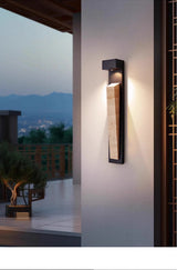 Lámpara de pared exterior impermeable IP65 - Acabado de piedra natural