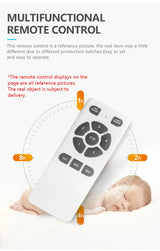 Modern DC Ceiling Fan with LED Light and Remote Control