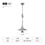 Modern Flying-Saucer Pulley Pendant Light