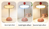 Retro Mushroom LED Table Lamp - Rechargeable Bedside Light