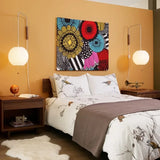 Wabi-Sabi Silk & Wood Wall Lamp – Japanese Style Sconce