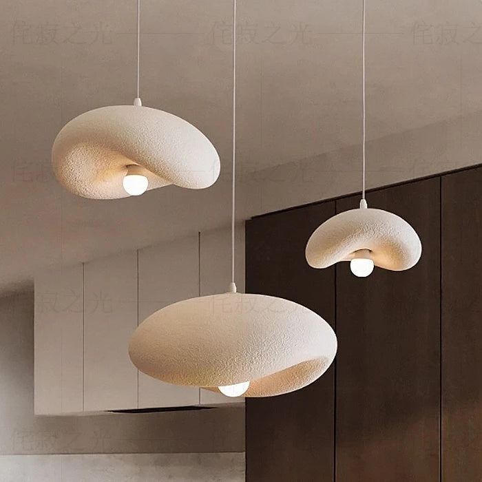 Japanese Wabi-Sabi Pendant Light — Minimalist Dining Room Fixture