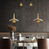 Modern Flying-Saucer Pulley Pendant Light