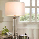 Japanese Retro Cylindrical Fabric Shade Floor Lamp