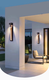 Lámpara de pared exterior impermeable IP65 - Acabado de piedra natural