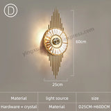 Modern Crystal Wall Sconce for Living Room and Bedroom