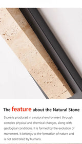 Lámpara de pared exterior impermeable IP65 - Acabado de piedra natural