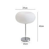Modern White Glass Table Lamp for Bedroom & Living Room