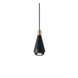 Modern Dome Pendant Light — Black & White, Dimmable LED