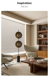Mito Japanese Wabi-Sabi Solid Wood Adjustable Floor Lamp