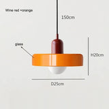 Nordic Glass Bauhaus Chandelier – Retro Pendant Light for Dining & Living Room