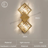 Modern Crystal Wall Sconce for Living Room and Bedroom