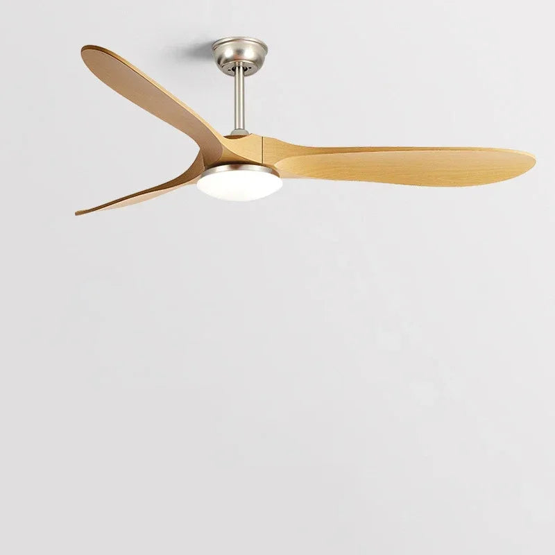 Large Wood Blades Ceiling Fan With Remote Control