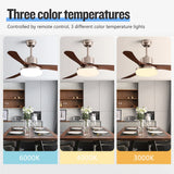 Modern DC Ceiling Fan with LED Light and Remote Control