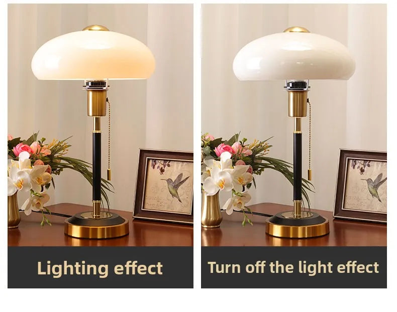 American Style Minimalist Dimmable Bedside Table Lamp