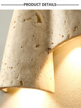 Aplique de pared LED arriba y abajo de Wabi-Sabi Cueva de Piedra