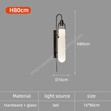 Modern LED Glass Wall Sconce for Bedroom and Corridor