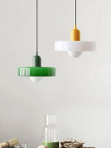 Nordic Glass Bauhaus Chandelier – Retro Pendant Light for Dining & Living Room