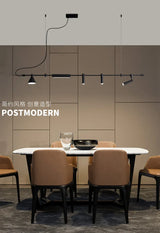 Nordic Black LED Chandelier | Suspension Ceiling Light
