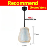 Handwoven Bamboo Pendant Light - Rattan Ceiling Lamp