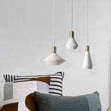 Modern Dome Pendant Light — Black & White, Dimmable LED